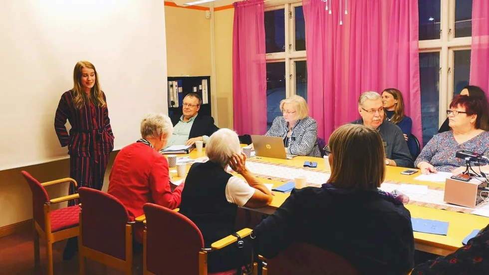 Emmeli Nybom berättade om kommande planer och ­utmaningar efter ihopslagningen.