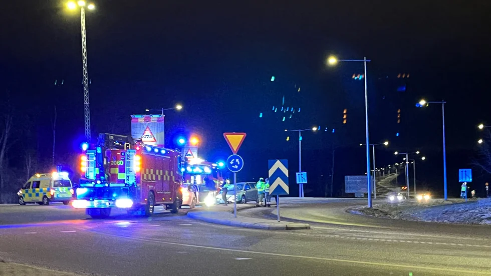 Trafikolycka på väg 709 i Linköping.