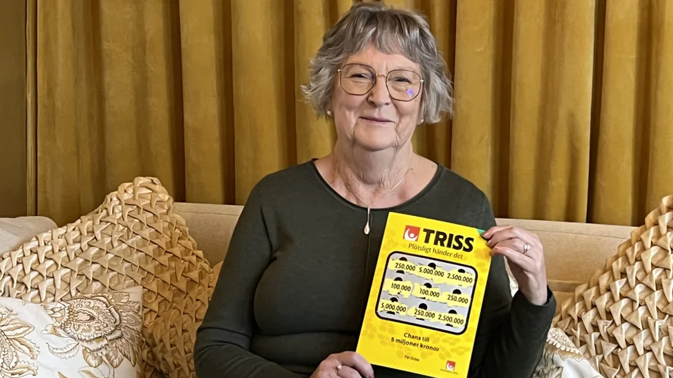 Trissvinnaren Monica i Torshälla.