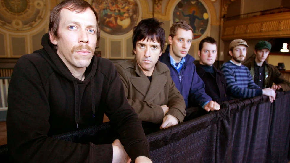 Rockbandet Modest Mouse trummis Jeremiah Green, längst bort i bild, är död. Arkivbild.