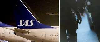 Plan mot Västerbotten fick vända – efter problem med man ombord • Polis tillkallades: ”Var lite störig”