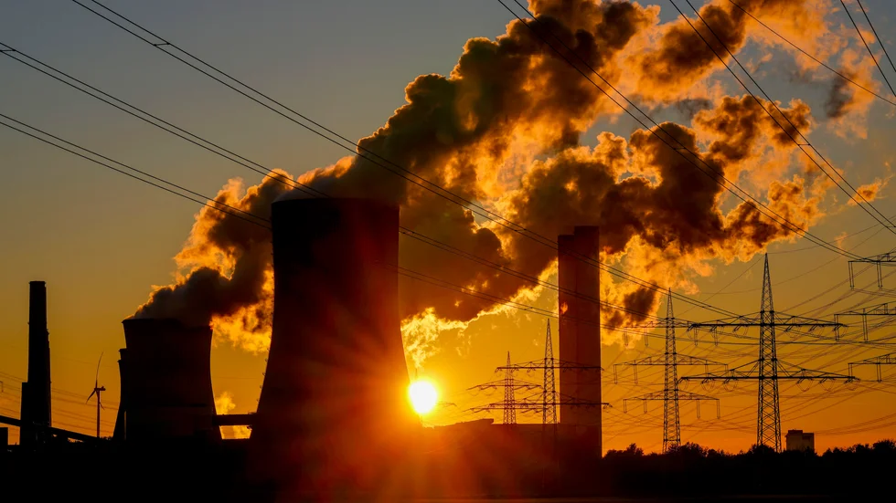 Koleldade kraftverk går för fullt i den tyska energikrisen. Arkivbild