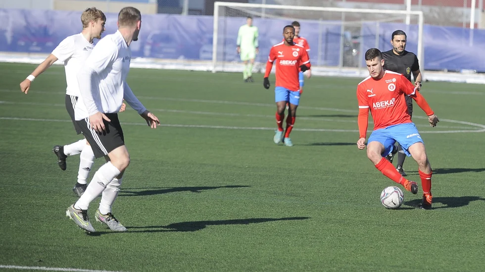 Alexander Alp hade ett par vassa lägen i mötet mot IFK Eskilstuna, men satte dem inte.