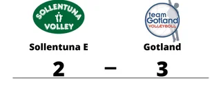 Gotland vann toppmötet mot Sollentuna E