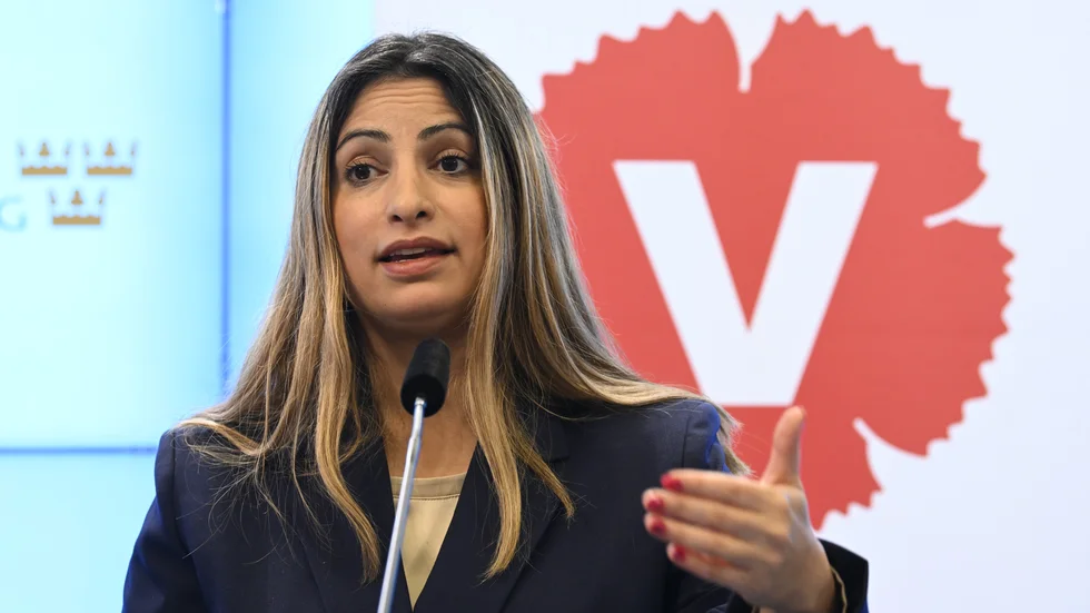 Vänsterpartiets ledare Nooshi Dadgostar vill att även elområde 1 och 2 ska få elprisstöd. Arkivbild.