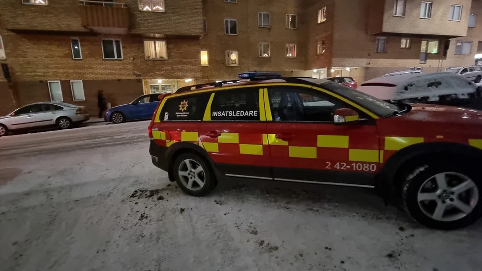 Räddningstjänsten blev inte långvariga på platsen.