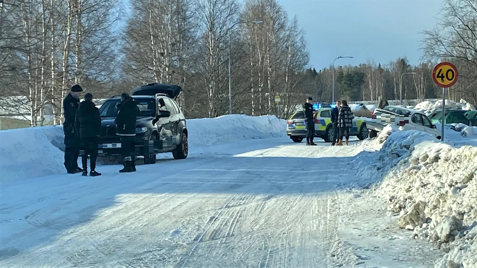 En trafikolycka inträffade på onsdagseftermiddagen på Taktvägen i Öjebyn.