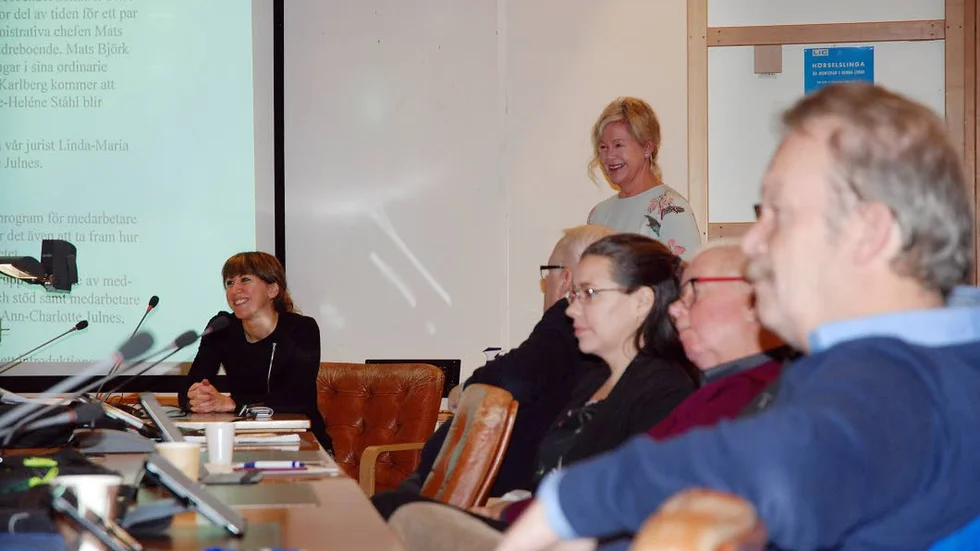 NYTT. Upphandlingschefen Theresa Hägglund informerade socialnämnden hur de arbetar med upphandlingen av ett nytt äldreboende i Boden.