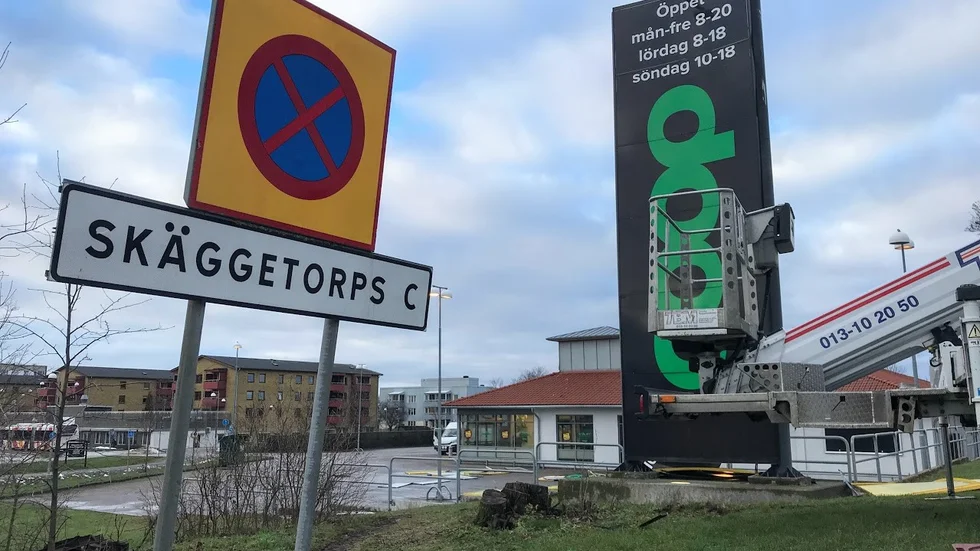 Coop Skäggetorps skyltar monteras ner under tisdagen.