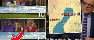 Båda lagen svarade fel stad – när Skellefteå var med i ”På spåret” • Programledarens ord efteråt: ”Sensationellt – nu är Skellefteborna besvikna”
