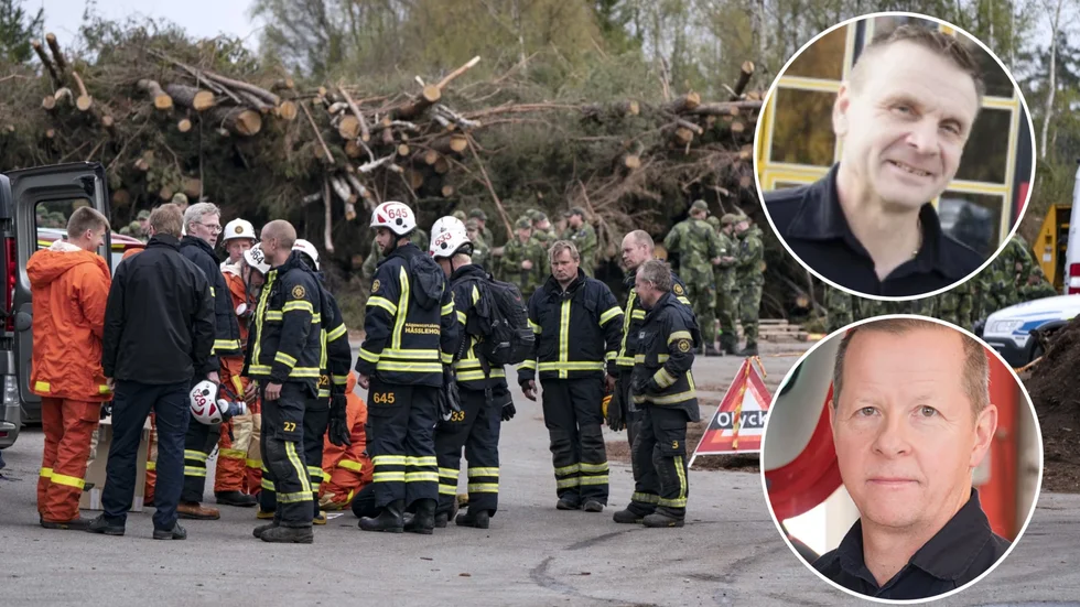 Återinförd civilplikt välkomnas av Mattias Gårdholt och Marcus Asplund, Västra Sörmlands räddningstjänst. Det kommer att behövas många fler brandmän, om Sverige får höjd beredskap. 