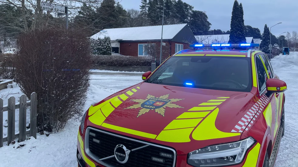 En brand uppstod under torsdagsförmiddagen i en villa i Grillby.