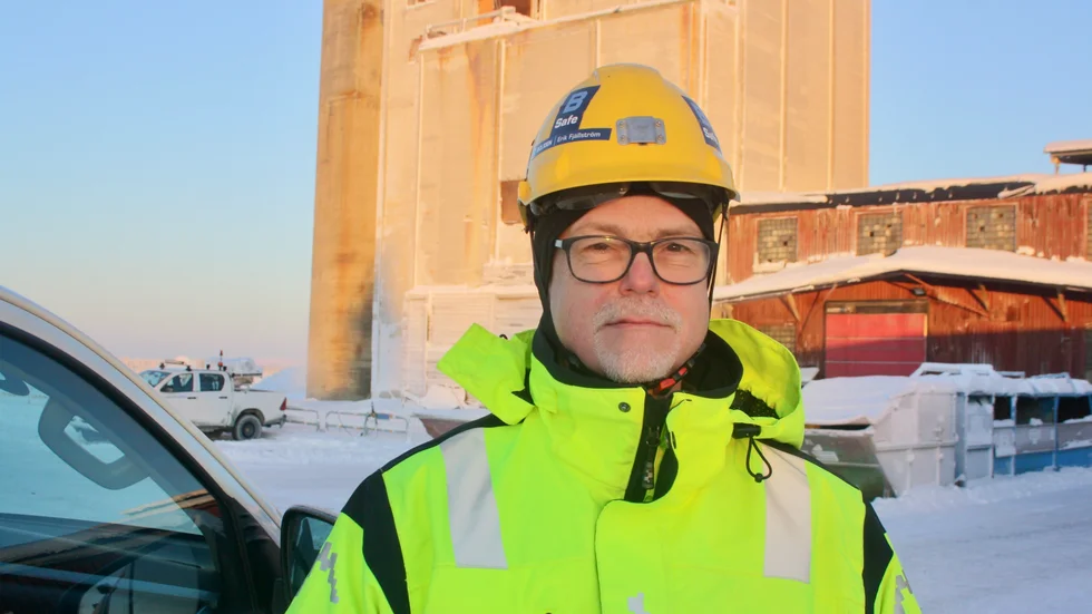 Erik Fjällström, gruvchef vid Kristinebergsgruvan utanför Lycksele. 
