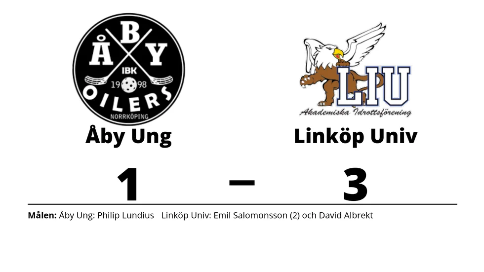 Åby IBK Ungdom förlorade mot LiU AIF IBK