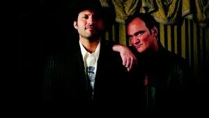 Filmduo. Robert Rodriguez och Quentin Tarantino har regisserat varsin film och slagit ihop dem till Grindhouse. Foto: Reed Saxon/AP/Scanpix