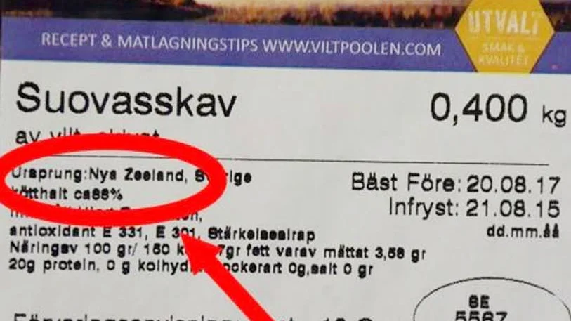 MIX. Köttet är inte svenskt.