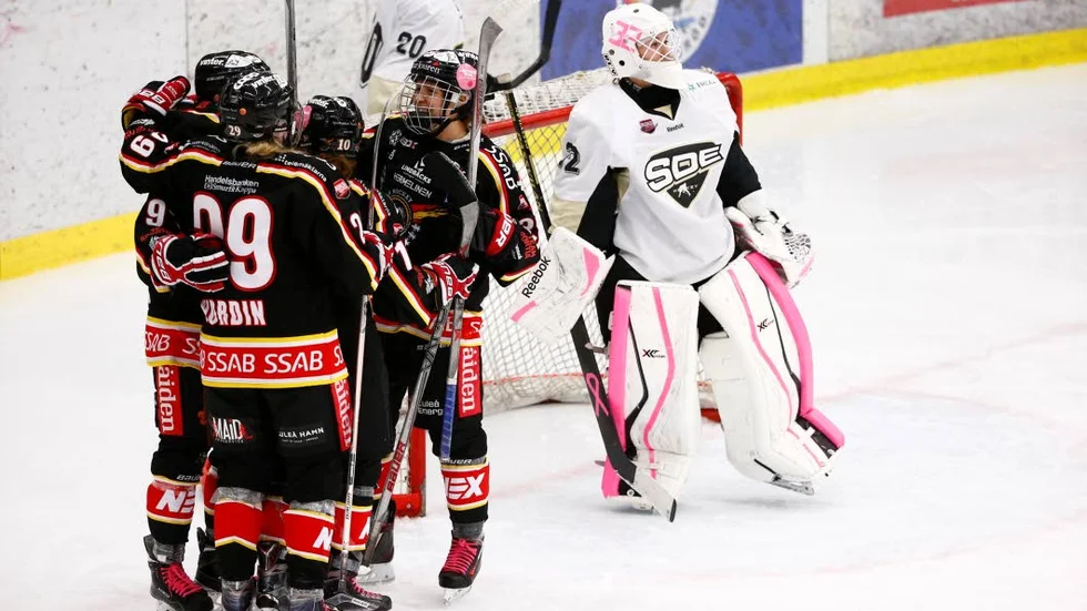 Jubel. Luleå Hockey gjorde sanslösa 21 mål på två matcher – och det blev därför en hel del måljubel.