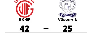 Målfest för HK GP hemma mot Västervik