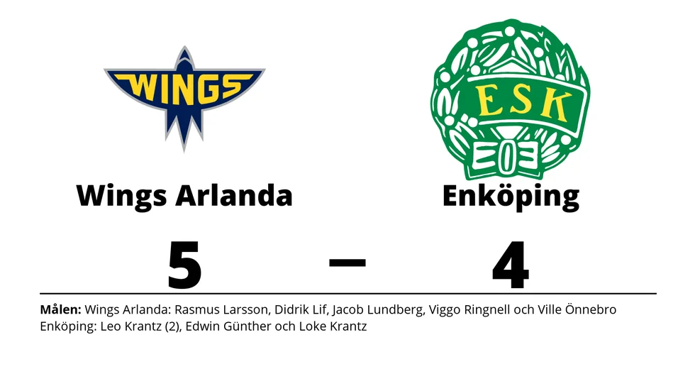 Wings HC Arlanda vann mot Enköpings SK HK