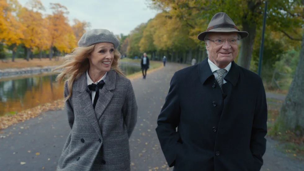 Karin af Klintberg fick göra flera långa intervjuer med kungen till sin dokumentärfilm. Pressbild.