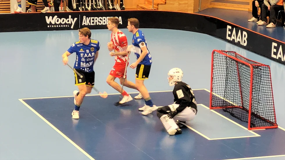 Fredrik Hermodsson gjorde vad han kunde i hemmamålet men fick inte särskilt mycket hjälp av sitt uteförsvar mot Pixbo.