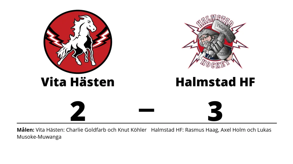 HC Vita Hästen förlorade mot Halmstad Hammers HF