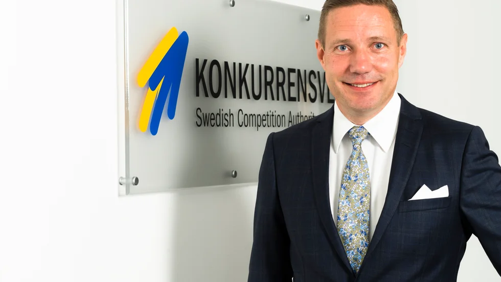 Rikard Jermsten, generaldirektör på Konkurrensverket, säger att det är en "allvarlig överträdelse" att dela upp marknaden mellan sig. Arkivbild.