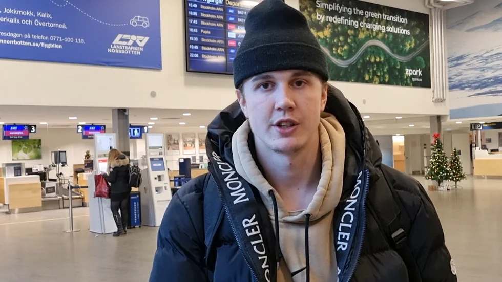Radek Muzik lämnade Luleå under onsdagen. Här skickar en hälsning till fansen i Luleå.