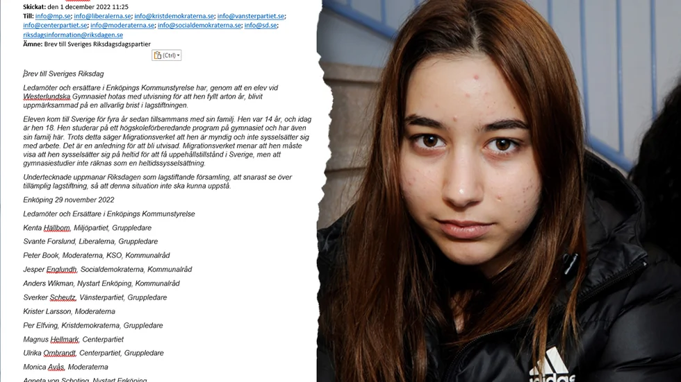 Nu skickar kommunstyrelsen ett brev till riksdagen för att stoppa Juliettas utvisning. 