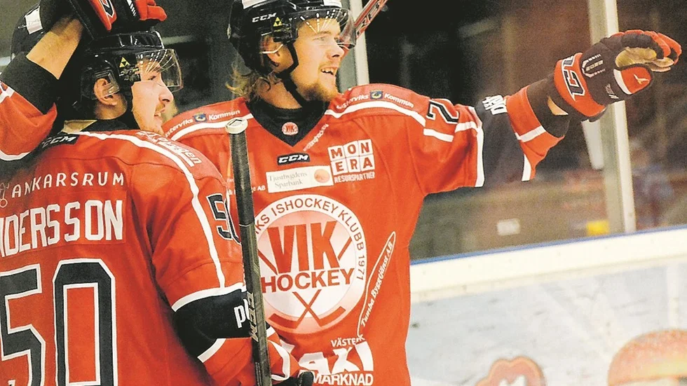 Victor Öhman grundlade segern för VIK mot Hudiksvall med sina tre mål.