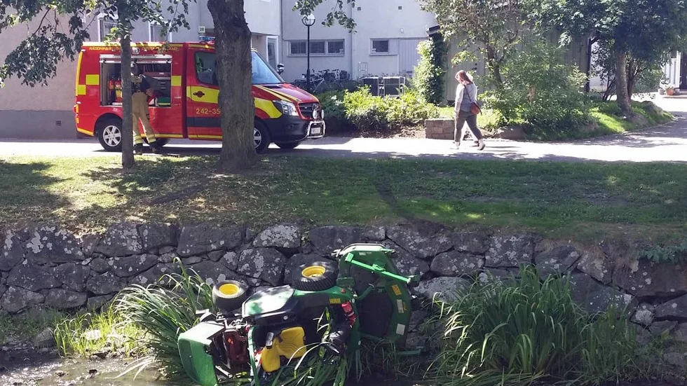 Olyckan skedde vid lunchtid på torsdagen.
