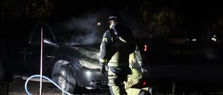 Elfel orsakade bilbrand