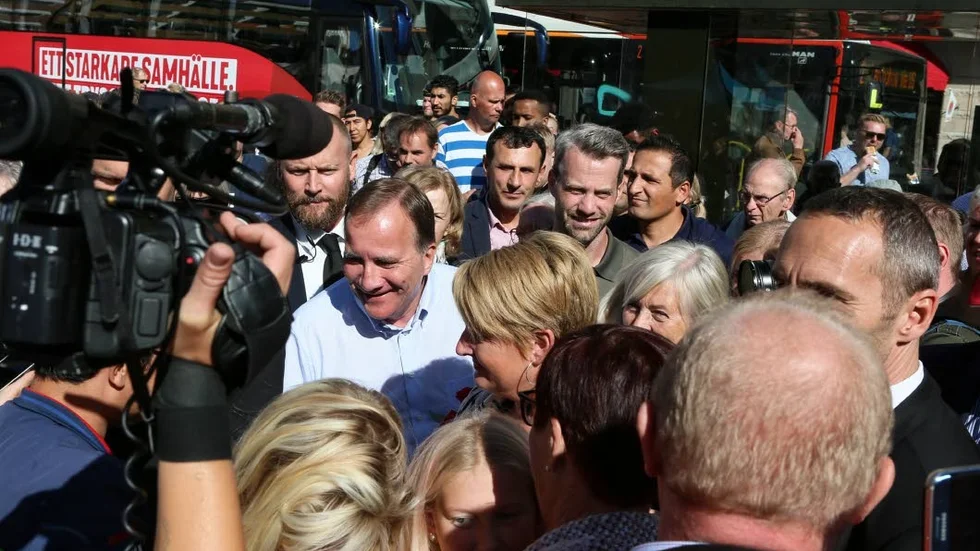 På lördagen träffade statsminister Stefan Löfven (S) många nyfikna Linköpingsbor på Trädgårdstorget.