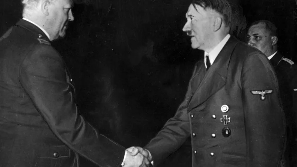 Vidkun Quisling och Adolf Hitler.