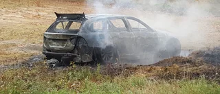 Flyktbilen brändes upp efter rånet