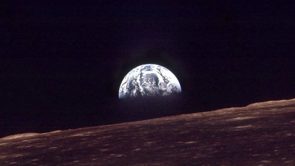 Jorduppgång, fotograferad av Apollo 8.
