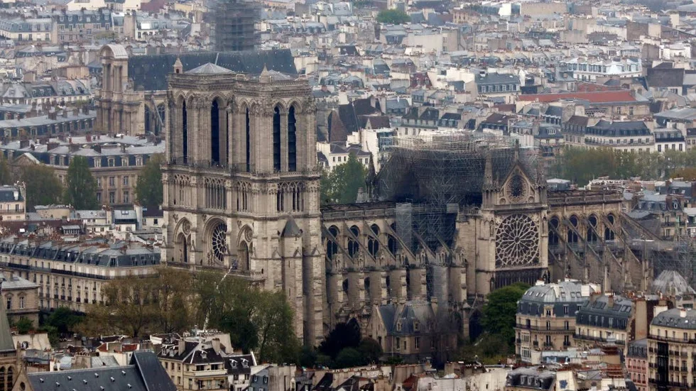 Notre Dame efter branden.