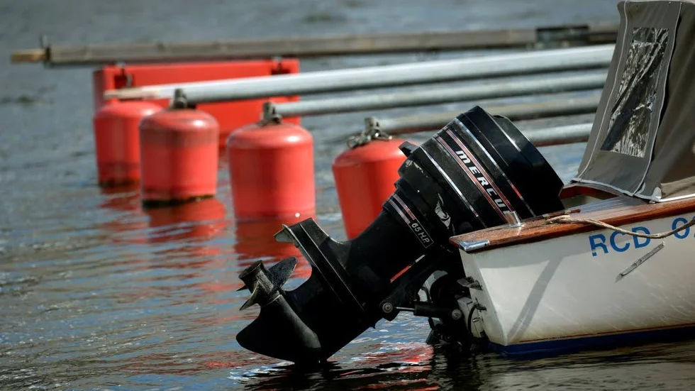En båtmotor stals från en uppställningsplats i Västanvik. Båten och motorn på bilden har inget med stölden att göra.