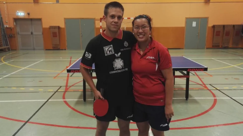 Bra start. VBTK:s Ante Hultgren och Michelle Quach fick en bra start i sin nya klubb.