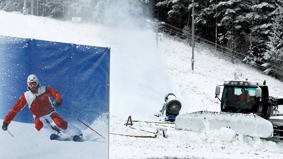 Ombergsliden har stängt och det är inte säkert att den alpina anläggningen kan hålla öppet under sportlovet.