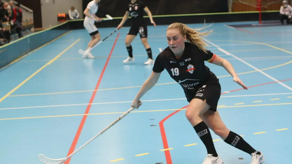 Frida Eriksson gjorde ett av FBC-målen i segermatchen mot Alunda.