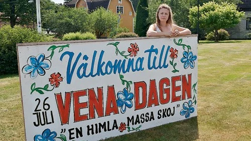 Madelene Karlsson från Vena Hembygdsförening hoppas att mycket folk ska komma på Venadagen nu på lördag.