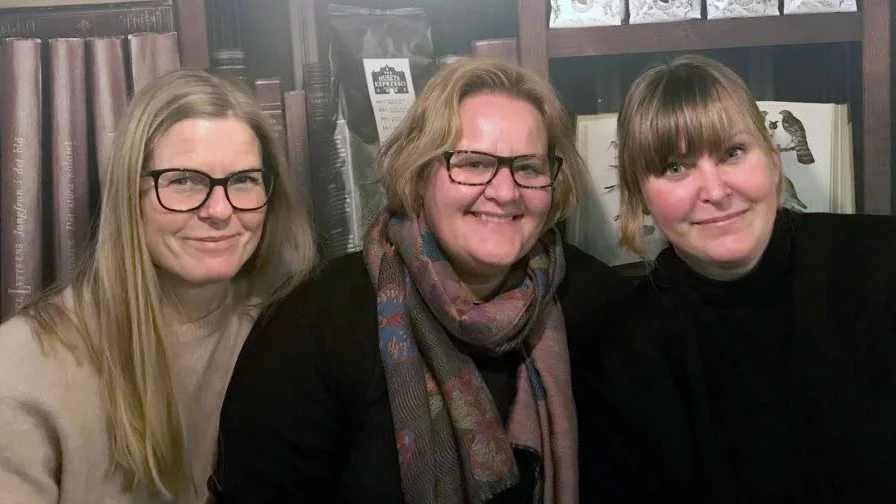Camilla Settlin, Maria Johansson och Mirja Westerlund hoppas på ett "skönt häng en hel helg".
