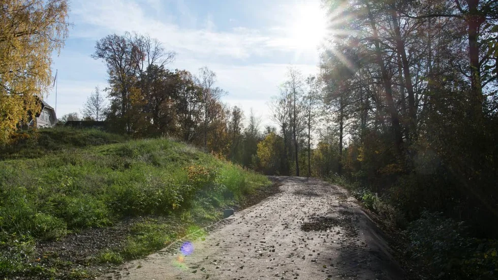 Södra Björkudden vid Svartån i centrala Mjölby.