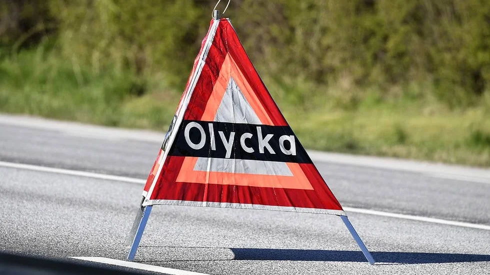 Viltolycka. På riksväg 23/34.