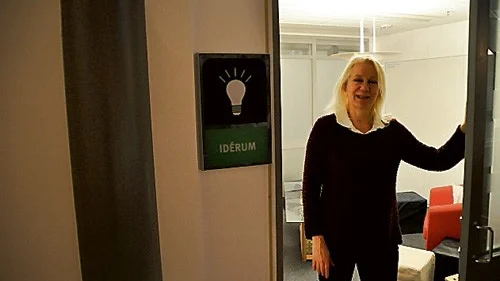 För de som inte vill mingla under drop in-tiderna finns lokaler att boka in sig på. I idérummet kan kreativiteten sprudla.