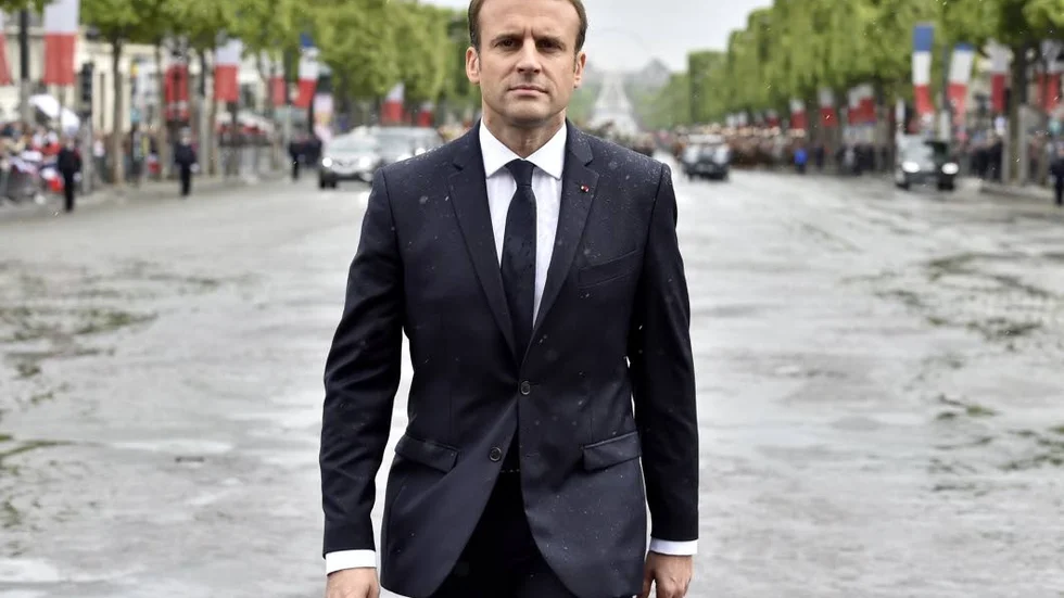 Emmanuel Macron. Har utmaningar att bita i.