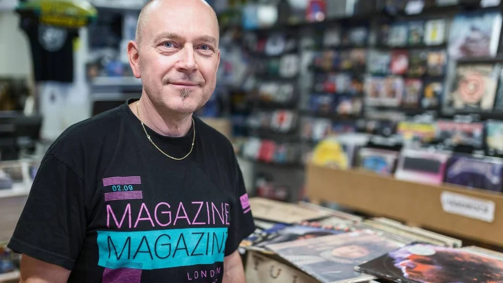 Edvard Nissen, en av dem som firar Record store day 22 april.