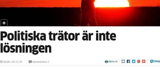 Inte ska vi väl bråka!