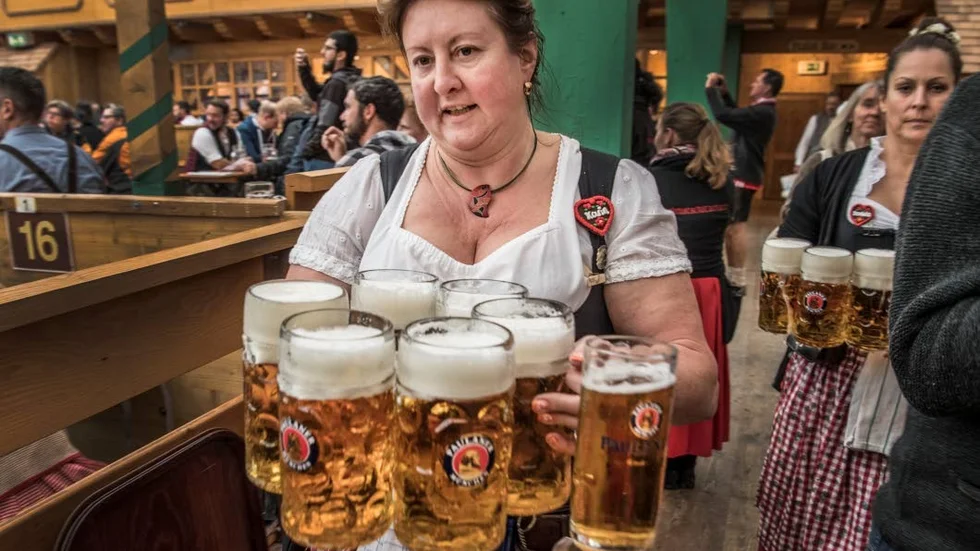 I Bayern snålas det inte med ölet.